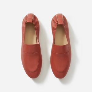 Everlane Dark Rose Leather Day Loafer Flats Size 8.5